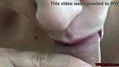 Wife Shares Husband's Cum with Best Girlfriend in Hot Threesome