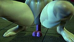 Exclamatory-Provocative Cammy Takes It in All Three Holes, Wow!