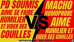 Powerful French macho dominates a young submissive gay guy