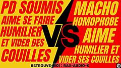 Powerful French macho dominates a young submissive gay guy