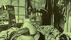 vintage sketches hint at steamy, forbidden desires from the past