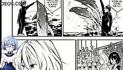 midnight visitor arrives in this anime hentai game