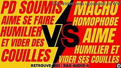 Powerful French macho dominates a young submissive gay guy