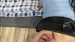 Sofi Li begs to suck cock before getting pounded doggystyle with a hot cum finish.