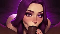 Wanna cum in my mouth? Cute gothic girl craves BBC POV.