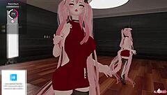 catgirl gets vibed hard and fucked, ugh, simps n chatters teasin till she cums!