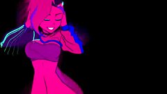 moikaloop performs sexy dance in cartoon anime hentai