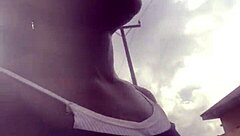 crazy bitch heads to supermarket for a lighter to smoke