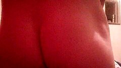 Gay man masturbates with hard cock and ass