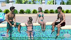 A Wife and Stepmother in Erotic Game Missing Scenes 24