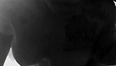 Ebony deepthroat on big black cock