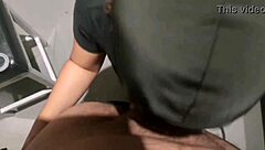 Man, this risky Filipina sucked and banged in a public fitting room!