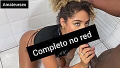 hey, this latina novinha is getting anal and oral in the bathroom, hiding from parents with that big black cock