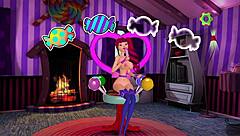 yo, check this 3d cartoon cutie with big titties getting face fucked!