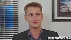 dude, me n’ my buddy got into some hot gay action at the office!