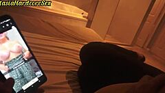 Watching TikTok Late with Best Friend Turns into Hentai Facial Recording