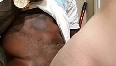 amateur snow bunny hooks up with bbc in restroom encounter