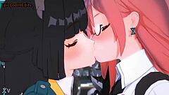 Hard dig action in 3D cartoon hentai