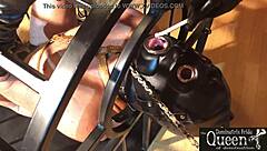 wow, queen frida cage rules with bdsm fetish in chastity cage! 😈