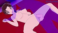 Ai Haibara and Kazuha Toyama engage in intense creampie sex with big tits in 3D hentai animation