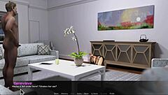 Femdom queen dominates weakling in hentai clash