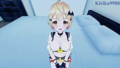 i watch yozora mel and uruha rushia in intens sex, creampie hentai