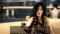 footjob in restaurant scene from unending void tales