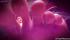 3d animated footjob compilation with hentai sfm blender feet action