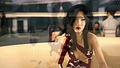 footjob in restaurant scene from unending void tales