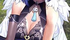 yelan from genshin impact stars in wild anime action.