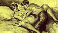 Vintage Erotic Drawings Bring Retro Passion to Life