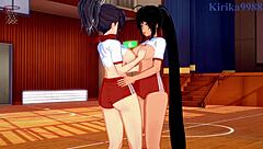 Asuka And Homura Engage In Intense Lesbian Play In Senran Kagura Hentai