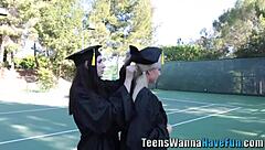 Amateur Les Eats Pussy at Wild Teen Party