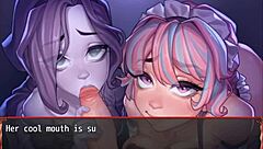 harem game ep 19, ghost n maid blowin me together