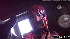 I’m obsessed with this Xmen parody, Magneto banging big tits Psylocke in wild action