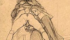 vintage erotic cartoon illustration from anime hentai.