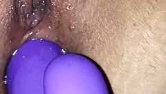 Can you handle watching this amateur's big tits bounce during intense anal masturbation at home?