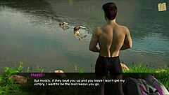 nursing back to pleasure with hot brunette flirting in 3d