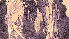 Vintage illustrations hinting at hidden desires in anime style