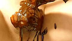 japanese gay guy cooks chocolate banana in amateur clip