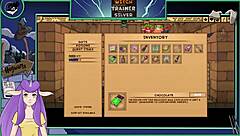 Witch Trainer Silver Part 14: Brunette Asian with Big Tits in Hentai Action.