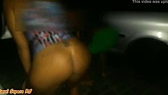 Latina Dances Naked, Gets Fucked On Car Hood!