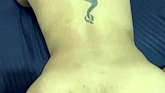 My friend slams my ass hard, pain mixes with hot cum inside.