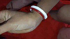 enjoying homemade fun with indian village girl on ranch