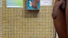 Hey, spying on that hung guy showering at the gym