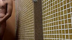 Hey, spying on that hung guy showering at the gym