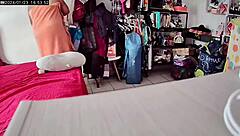 grabando video para esposo en trabajo