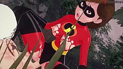 Why is Elastigirl getting fucked on a forest mission? See the full Incredibles movie!