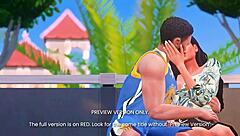 courtside passion in 3d hentai gets naughty in this preview version