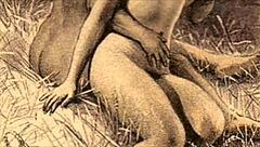 Vintage Erotic Cartoon Illustration